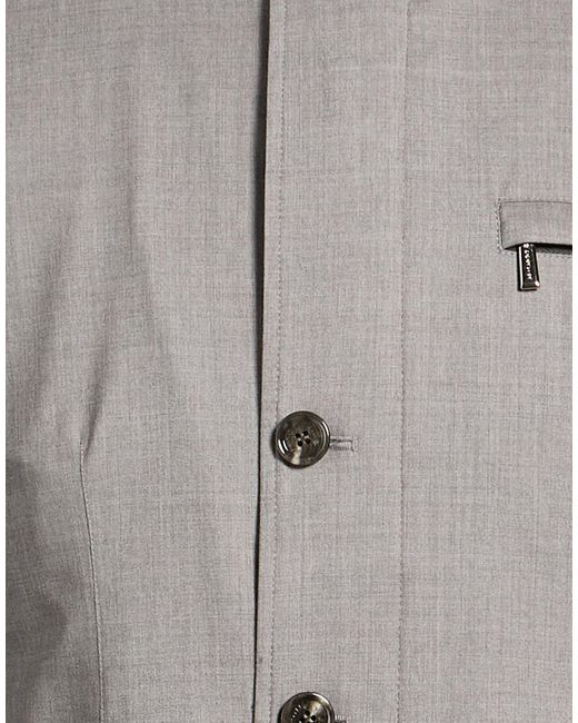 Moorer Gray Jacket Wool, Silk, Elastane for men