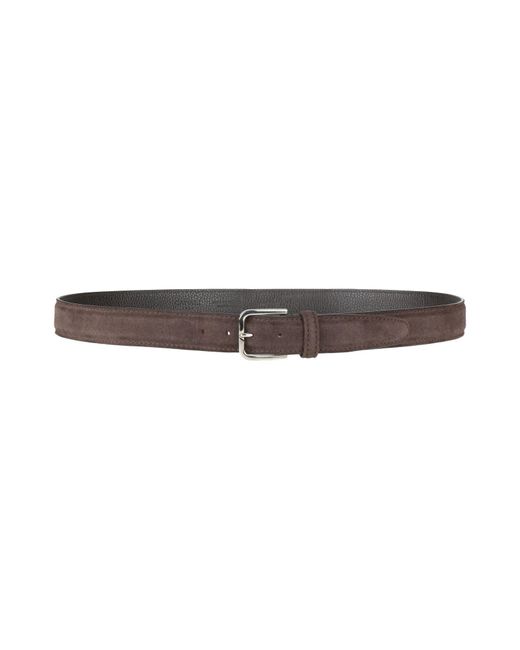 Canali White Dark Belt Leather for men
