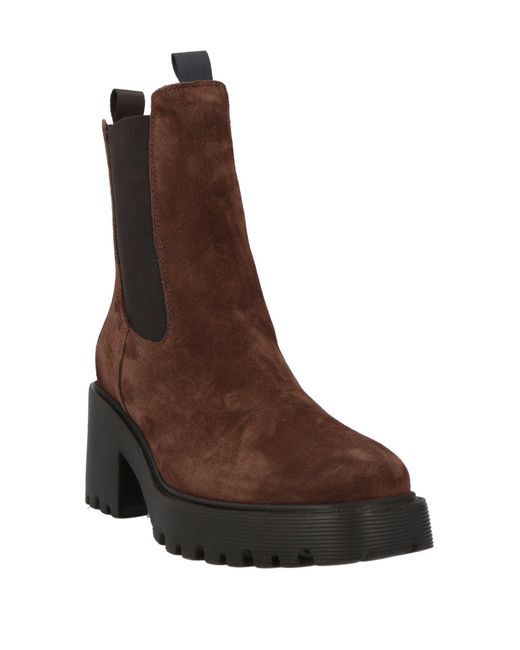 Hogan Brown Ankle Boots
