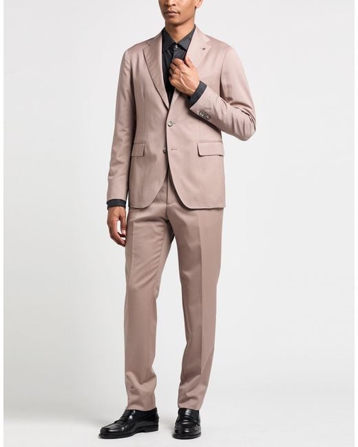 Tagliatore Pink Suit for men