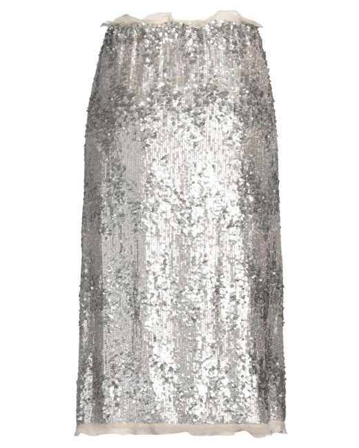 Fendi Gray Midi-Rock