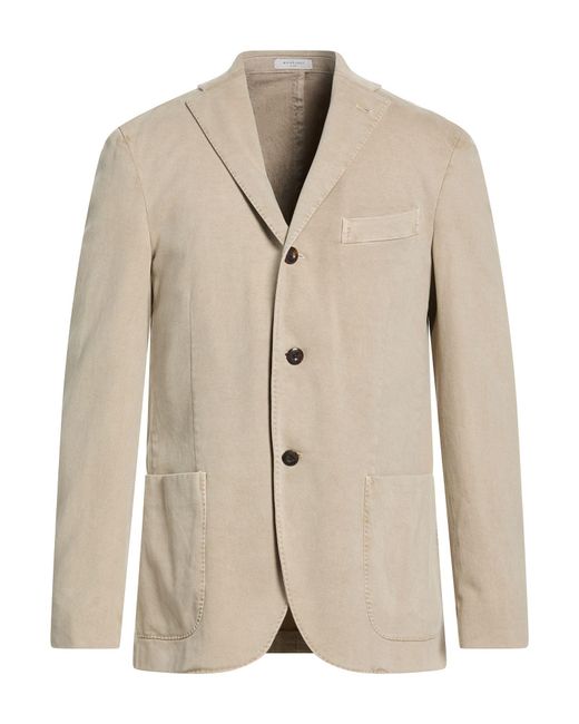 Boglioli Natural Blazer Cotton, Elastane for men