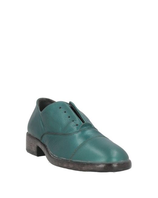 Moma Green Lace-Up Shoes Calfskin