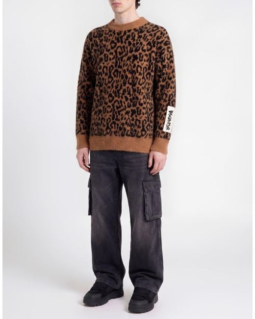 DISCLAIMER Brown Sweater Polyamide, Polyester for men