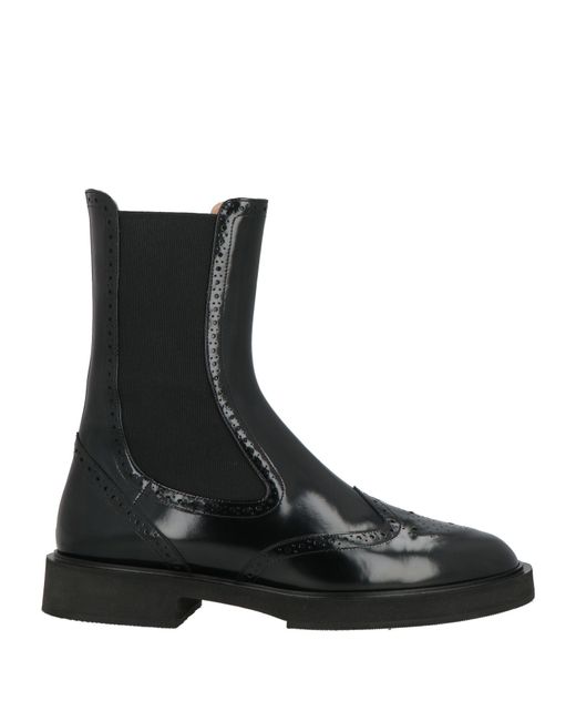 Unützer Black Ankle Boots Leather