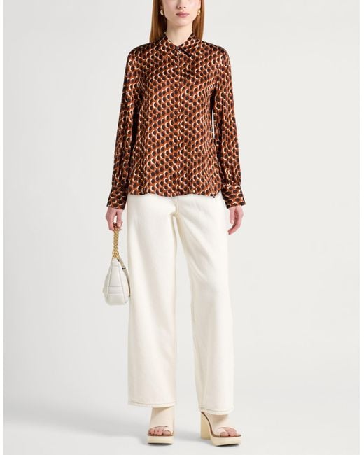 Ottod'Ame Brown Caring Shirt Viscose