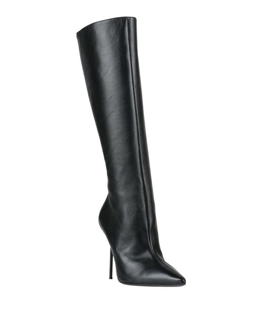 Paris Texas Black Boot Leather