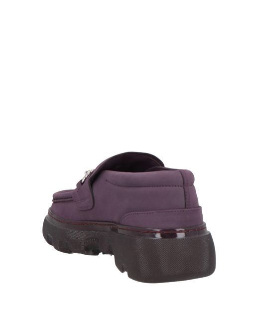 Burberry Purple Mokassin