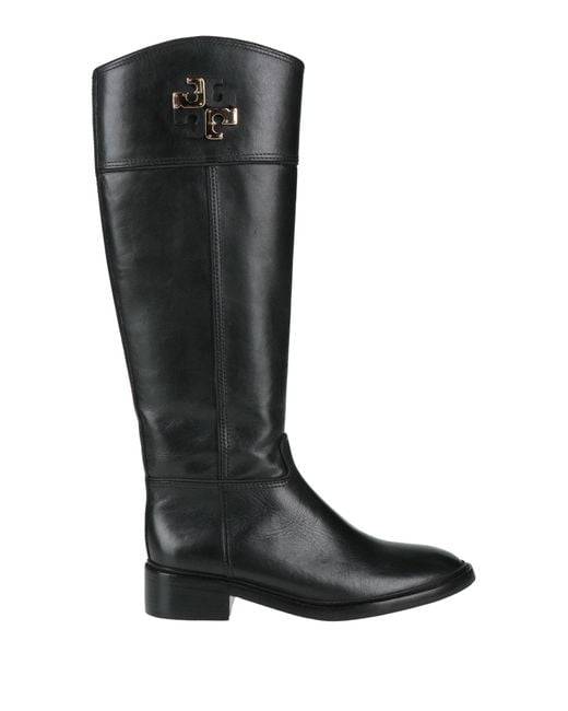Tory Burch Black Boot Leather