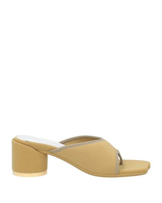 MM6 by Maison Margiela Thong Sandals in Natural | Lyst