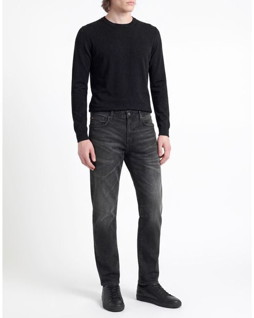 ARMANI EXCHANGE Black Jeans Cotton, Elastane for men