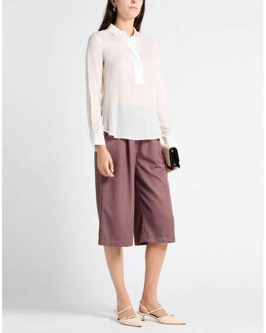 Caliban White Cream Top Viscose, Wool