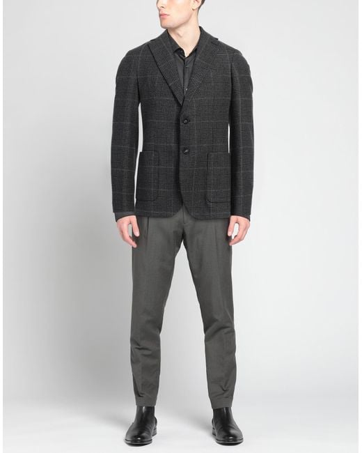 Circolo 1901 Black Blazer Virgin Wool, Cotton, Elastane for men