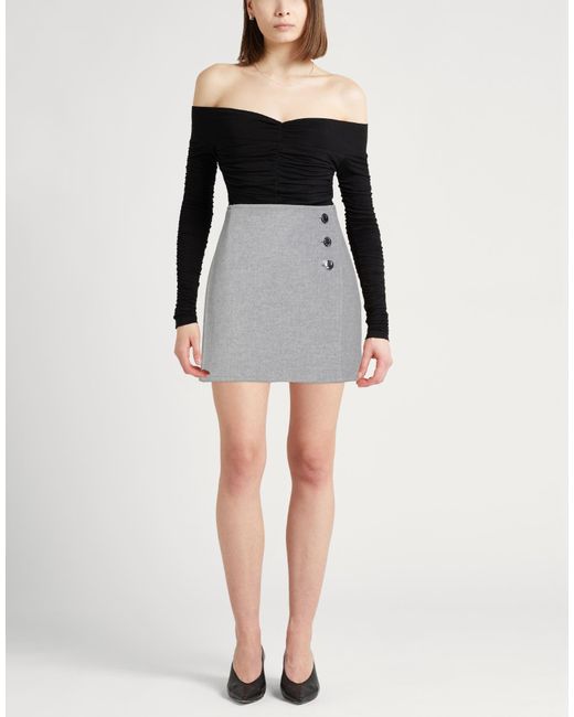 Tory Burch Gray Mini Skirt