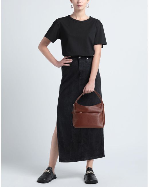 Laura Di Maggio Brown Handbag Leather