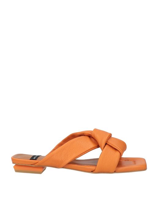 Angel Alarcon Orange Sandals
