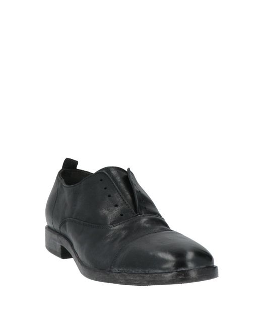 Moma Black Lace-Up Shoes Leather for men