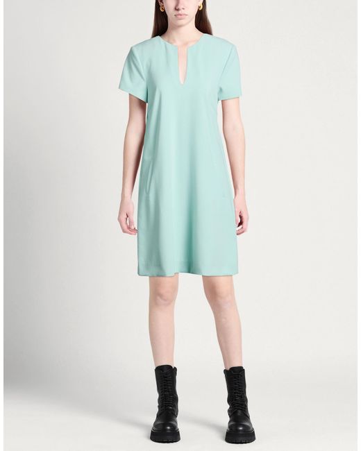 Windsor. Blue Mini Dress Polyester, Viscose, Elastane