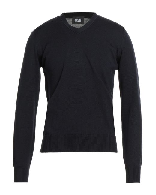 Pullover Alpha Studio de hombre de color Blue