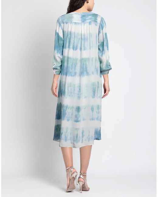 NOUS ANTWERP Blue Midi Dress