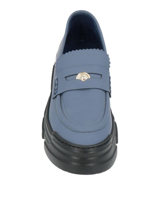 Pollini Gray Loafers Leather