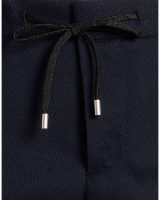 Lardini Blue Midnight Pants Wool, Elastane for men