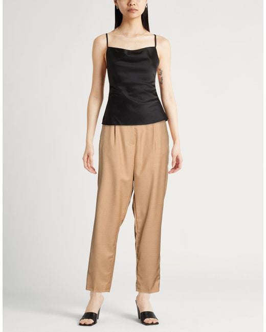 Erika Cavallini Semi Couture Natural Pants Virgin Wool
