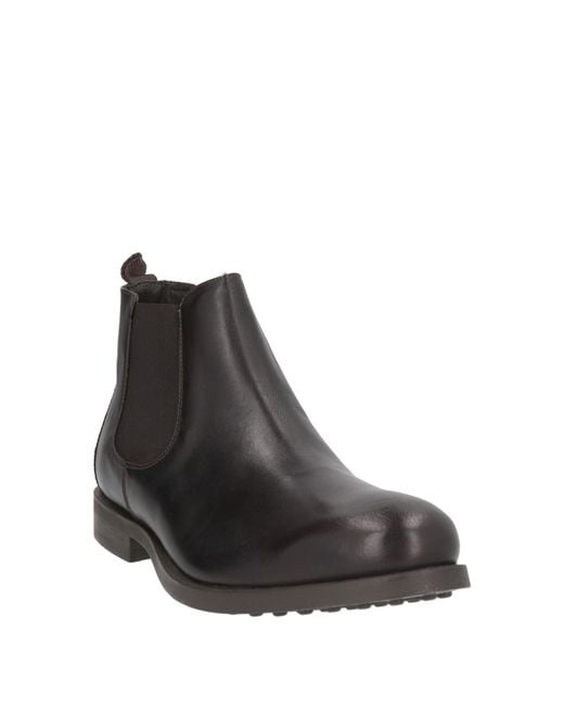 Antica Cuoieria Brown Dark Ankle Boots Leather for men