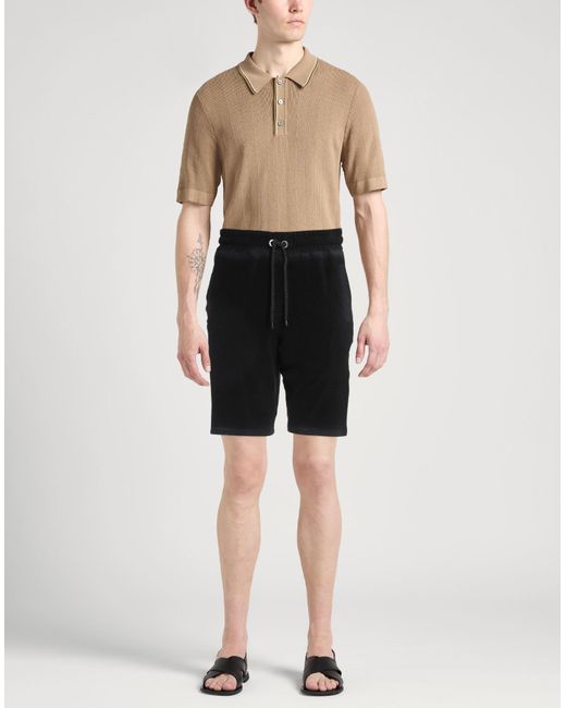 Roberto Collina Black Shorts & Bermuda Shorts for men