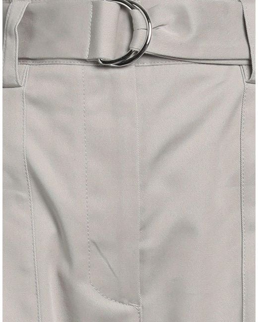 MSGM Gray Pants Cotton, Elastane