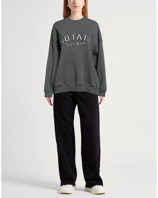 ROTATE BIRGER CHRISTENSEN Gray Sweatshirt Organic Cotton