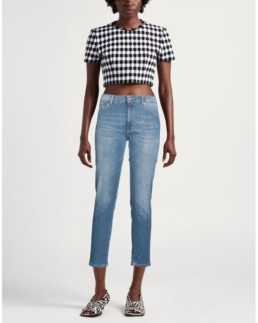 Dondup Blue Jeans Cotton, Elastomultiester, Elastane