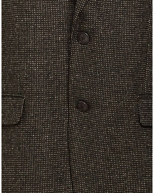 DIGEL Black Dark Blazer Virgin Wool, Polyamide, Silk, Polyester, Elastane for men