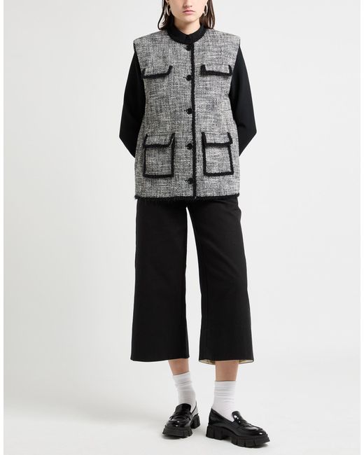 MSGM Gray Vest Cotton