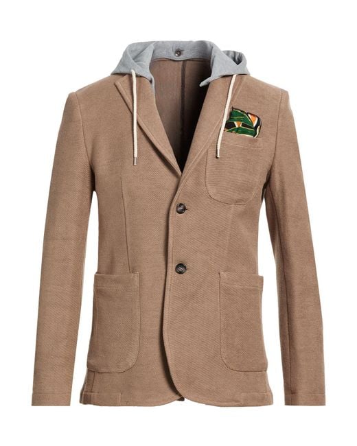 Berna Brown Blazer Cotton for men