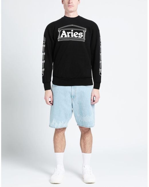Aries Black Sweatshirt for men