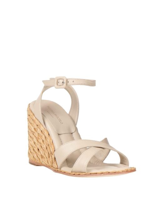 Paloma Barceló Natural Ivory Espadrilles Leather