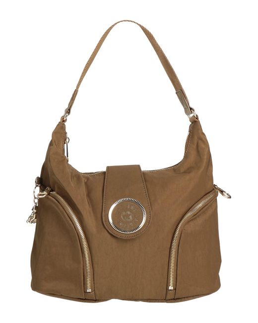 Kipling Brown Khaki Handbag Polyamide