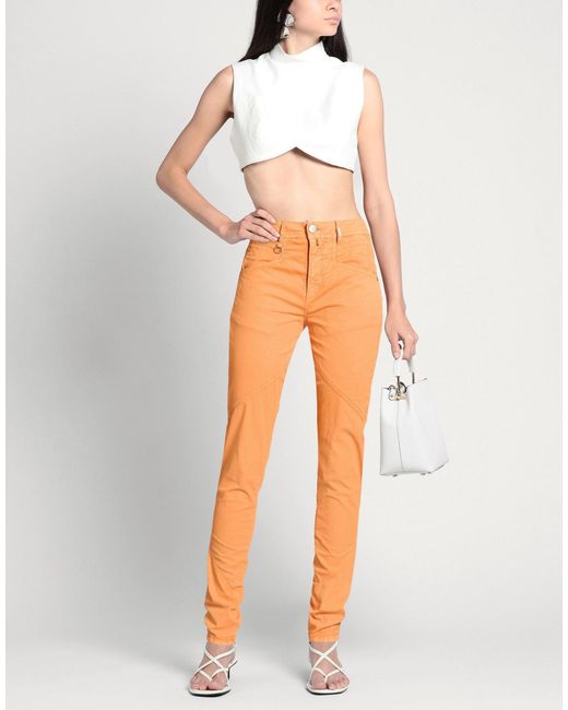 High Orange Pants Cotton, Linen, Elastane