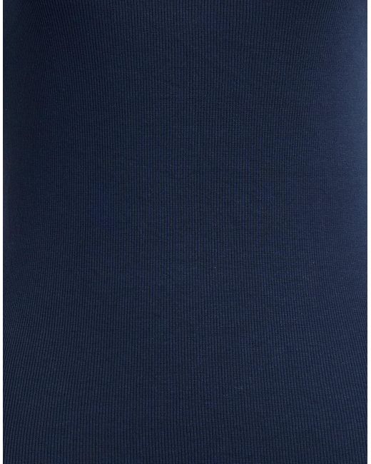 Valentino Garavani Blue Midi Dress Cotton, Elastane