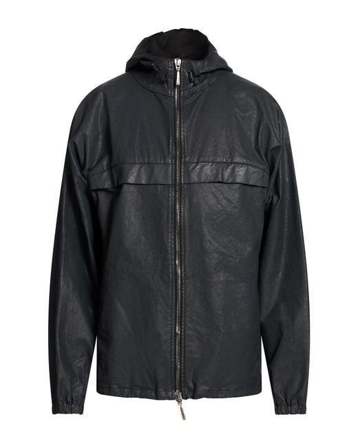 Masnada Black Jacket Cotton, Elastane for men