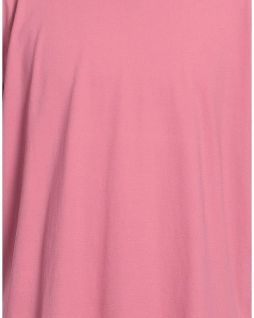 Fedeli Pink T-Shirt Cotton, Elastane for men