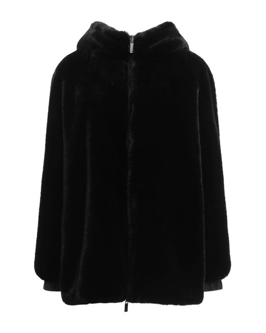 Emporio Armani Black Shearling & Teddy