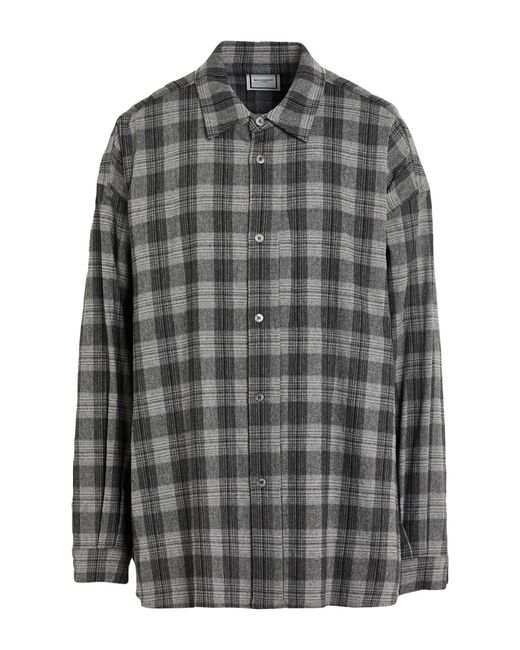 Wooyoungmi Gray Shirt Polyester, Viscose, Wool, Polyurethane for men