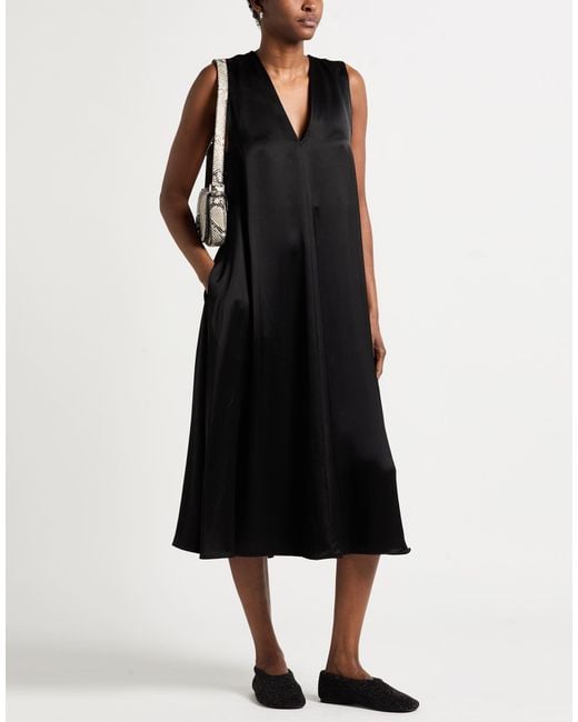Officine Generale Black Midi Dress