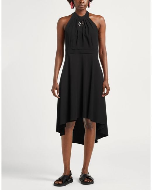 Siste's Black Mini Dress Polyester, Elastane