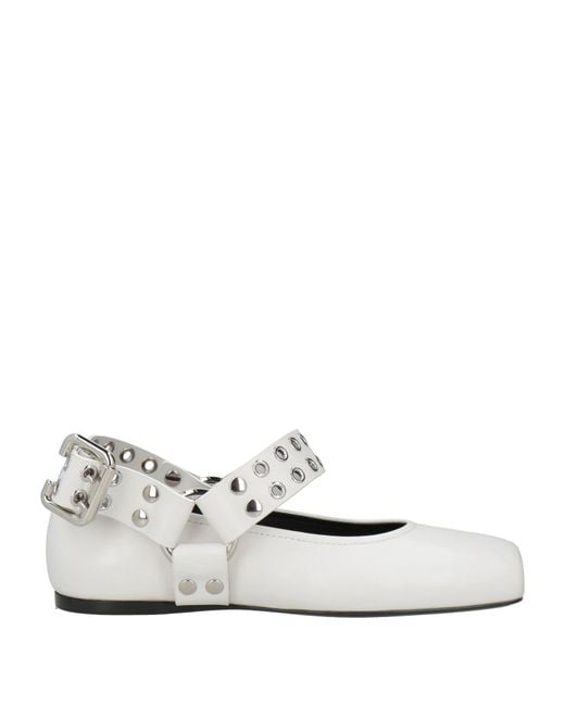 Alaïa White Ballet Flats