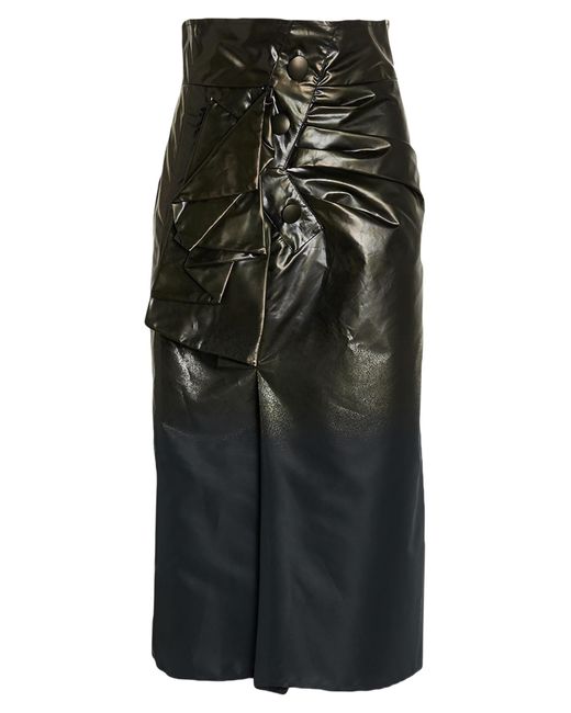 Maison Margiela Black Midi Skirt Polyester