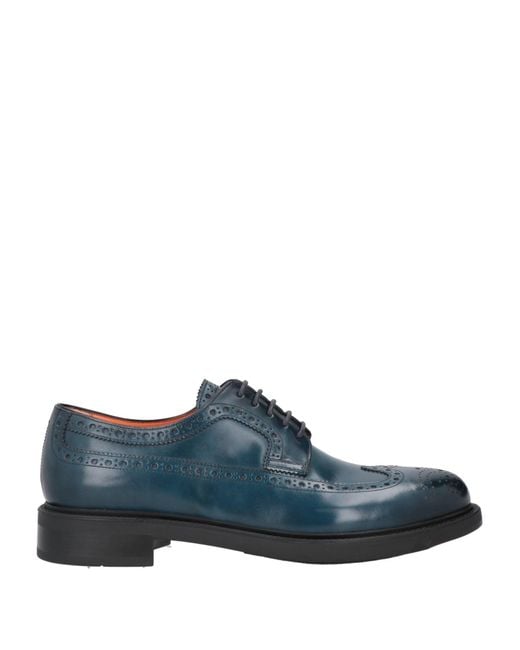Santoni Blue Lace-up Shoes for men