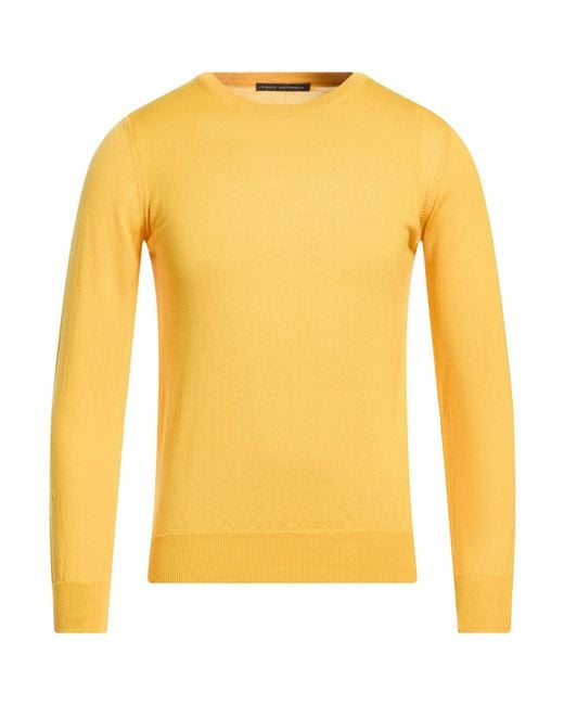 Daniele Alessandrini Yellow Sweater Wool for men
